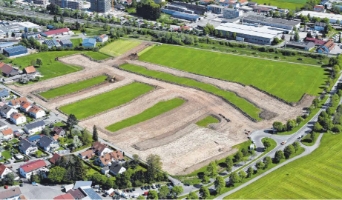 Luftbild Str&#246;hlerweg nach Erschlie&#223;ungsbeginn 17.05.2022