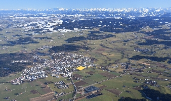 Luftbild Leutkirch gesamt - Ströhlerweg 06.02.2020