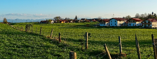 Blick auf das Baugebiet