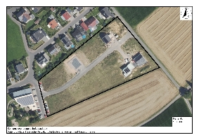 Luftbild des Neubaugebiets 'Sandfeld II', OT Almendorf