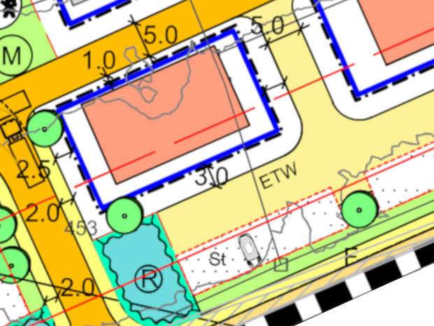 Flurstück Nr. 3 Mehrparteienhaus