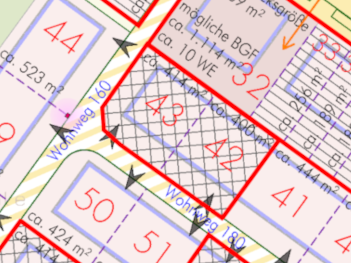 Bauplätze Nr. 42 + 43