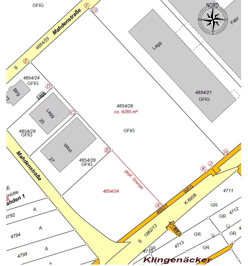 Fläche im Industrie- und Gewerbegebiet Mahden