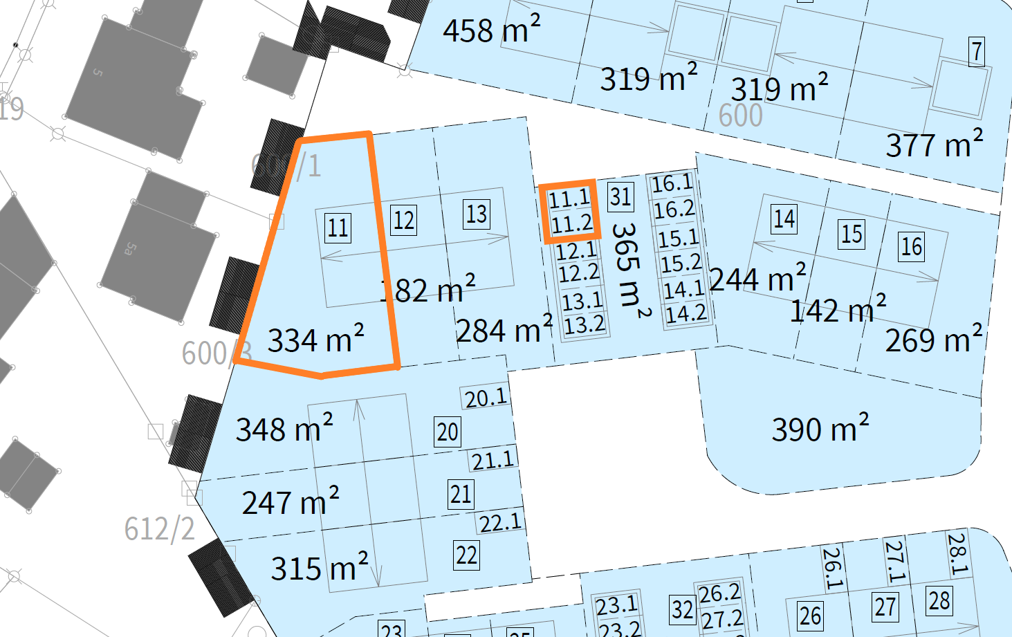 Parzelle 11- Reihenhaus Eckgrundstück