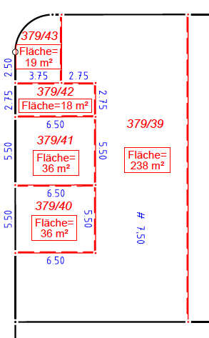 Reihenhausbauplatz, Quartier Aa, Bauplatz Nr. 37
