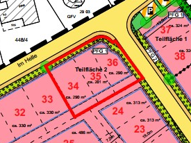 Los 2 (Bauplätze Nr. 34 - 36)