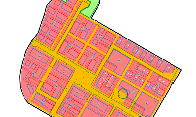 Baugebiet "Stadterweiterung Nord - 2. BA Nord, 1. Erschließungsabschnitt": Reihenhaus-Bauplatz